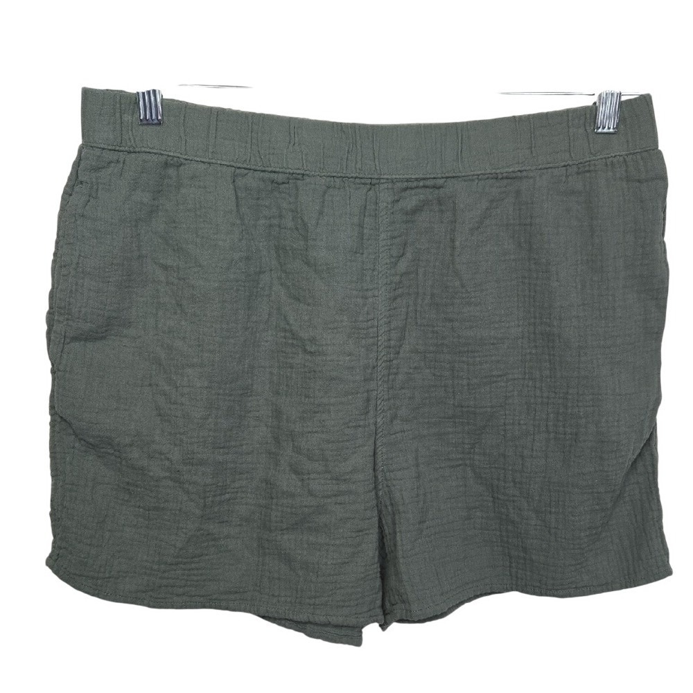 Universal Thread Olive Green Shorts Relaxed Fit Coastal Casual L 100% Cotton‎